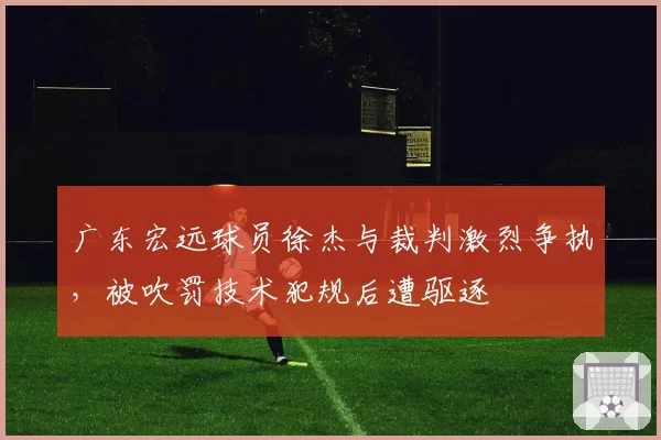 广东宏远球员徐杰与裁判激烈争执,被吹罚技术犯规后遭驱逐
